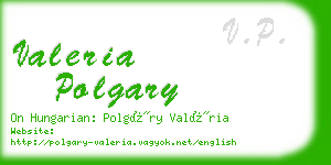 valeria polgary business card